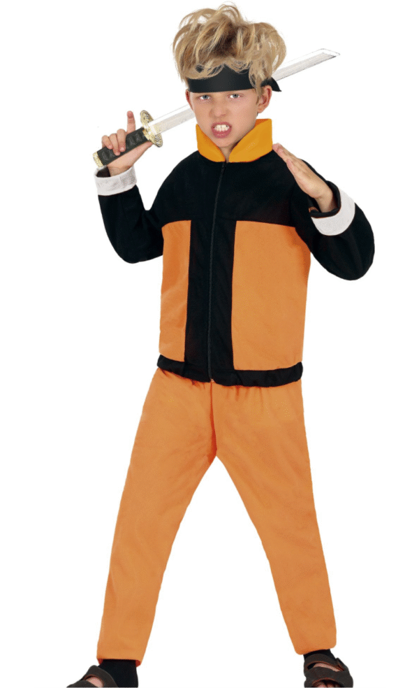 Exit le ninja basique ! Avec son design noir intense et ses touches orange éclatantes, ce déguisement apporte une touche moderne et badass à la silhouette classique du guerrier furtif. L’ensemble complet assure un look 100 % manga, idéal pour incarner un héros aussi mystérieux qu’intimidant. Enfilez-le, adoptez la posture… et que la légende commence !