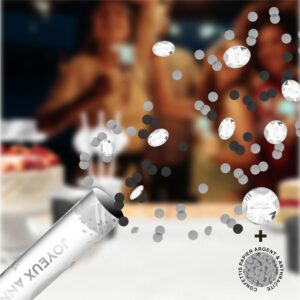 Canons Confettis Party Argent