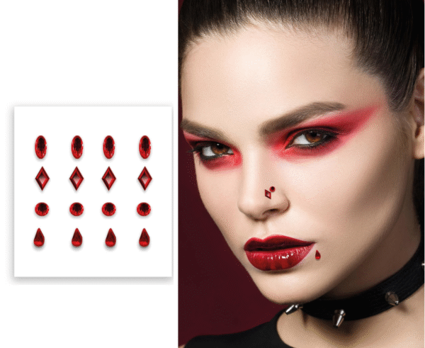 Ajoutez une touche de peps à votre tenue avec ce petit bijou rouge étincelant. Plus besoin de souffrir pour être belle (ou beau) ! Notre strass faux piercing se clipse en un clin d'œil et vous transforme en star de la soirée. Attention, risque élevé de provoquer des "Wouah !" et des "C'est quoi ça ?".