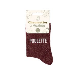 Ces chaussettes, c’est le combo parfait entre chaleur, douceur et éclat. Grâce à leur coupe extensible (du 36 au 42), elles s’adaptent à toutes les poulettes qui veulent briller en toute circonstance. Que ce soit pour une soirée cocooning, une virée en chaussons ou juste pour afficher fièrement votre statut de "Poulette" officielle, elles sont indispensables !