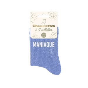 Libérez votre côté rebelle avec nos chaussettes pailletées 'Maniaque' !