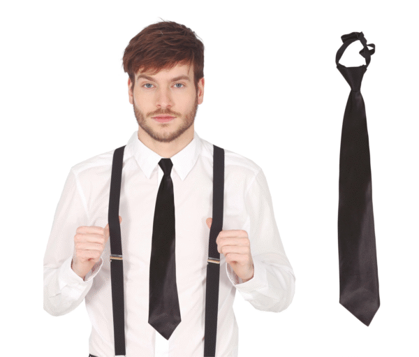 Ajoutez une touche d'élégance intemporelle à votre tenue avec notre cravate noire. Confectionnée dans un tissu de qualité, elle apportera une note de sophistication à toutes vos occasions spéciales. Sa couleur sobre et classique en fait un accessoire polyvalent, facile à assortir avec différents styles de chemises et de costumes.