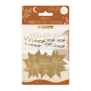 Sublimez votre table avec notre duo déco "Eid Mubarak" : l'élégance à l'état pur !