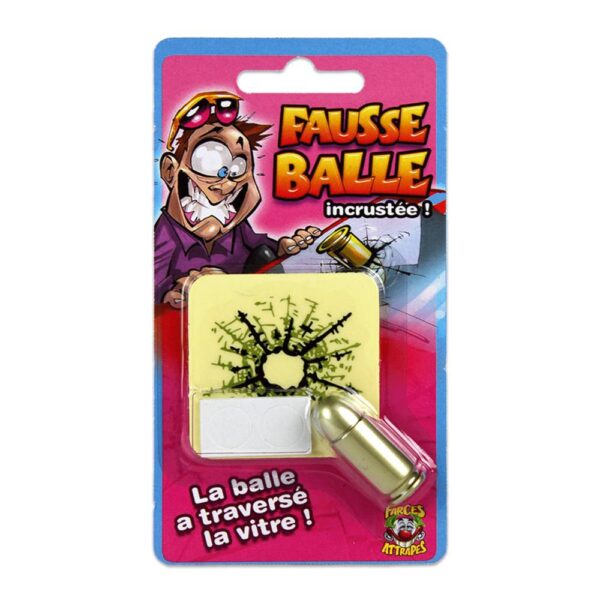 La FAUSSE BALLE INCRUSTÉE est une blague réaliste et hilarante pour surprendre vos amis ! Facile à utiliser, sûre et efficace, elle est l’accessoire parfait pour une farce réussie. Ajoutez une touche de fun et un peu de confusion dans votre quotidien !