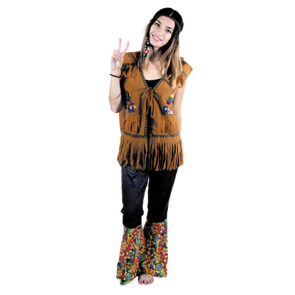 Adoptez un look bohème et décontracté avec ce Gilet Hippie Mixte ! Parfait pour un costume hippie ou pour ajouter une touche rétro à votre tenue, il incarne parfaitement l’esprit liberté et peace & love des années 60. Que ce soit pour une soirée déguisée, un festival ou pour apporter une touche vintage à votre quotidien, ce gilet ne passera pas inaperçu ! 🌈✌️