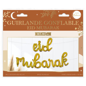 Célébrez l'Aïd avec éclat grâce à notre guirlande gonflable "Eid Mubarak" !