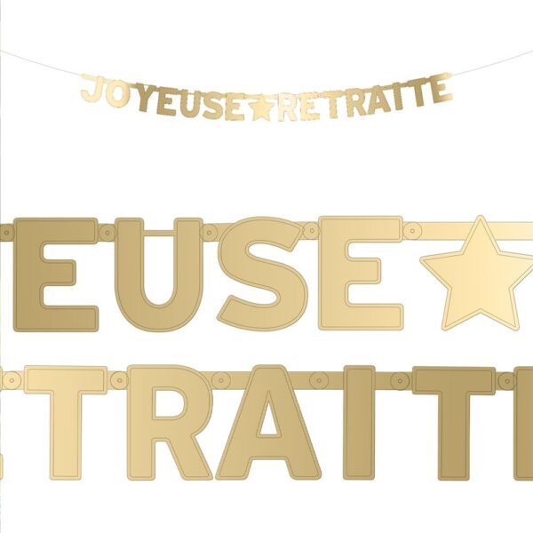 Célébrez une nouvelle vie avec notre guirlande "Joyeuse Retraite" !