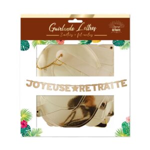 Célébrez une nouvelle vie avec notre guirlande "Joyeuse Retraite" !