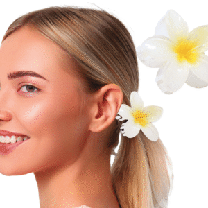Ajoutez une touche de fraîcheur et de couleur à votre coiffure avec cette pince à cheveux Fleur, parfaite pour toutes vos fêtes, soirées d'été ou déguisements. Déclinée en bleu, jaune, blanc, rose ou rouge, cette pince illumine votre tenue et s’adapte à toutes vos envies, du look bohème au style tropical !