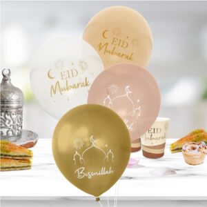 Célébrez l'Aïd avec éclat grâce à notre lot de ballons "Bismillah" et "Eid Mubarak" !