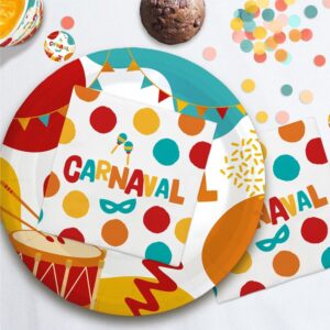 SERVIETTES 10 PCS CARNAVAL. Le carnaval approche et vous souhaitez inviter vos amis à votre table ? Nous vous proposons notre pack de 10 serviettes en papier. La bonne humeur et la convivialité seront présentes grâce à nos serviettes présentant des ronds multicolores, un masque bleu, des maracas ainsi que la mention "Carnaval" également multicolore.