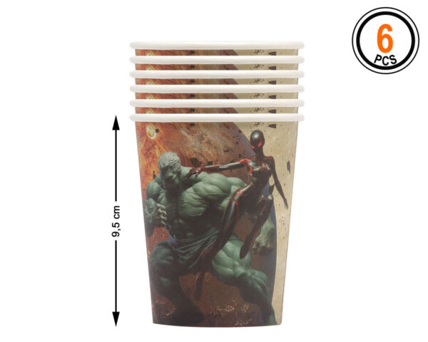 Ces verres en carton Superhéros sont l’accessoire parfait pour compléter une fête de superhéros ou toute occasion où l’action et l’aventure sont au programme. Offrez à vos invités un moment fun et coloré, tout en ajoutant une touche héroïque à votre événement !