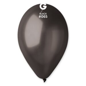 Ces ballons métallisés noir apportent une touche élégante et lumineuse à votre événement, pour une ambiance glamour et festive.