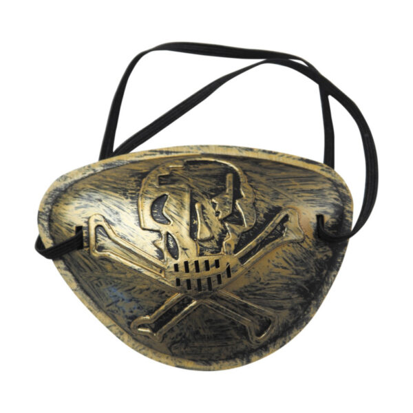Ajoutez une touche de style à votre look de pirate avec ce cache-œil doré. Un accessoire indispensable pour naviguer les sept mers !