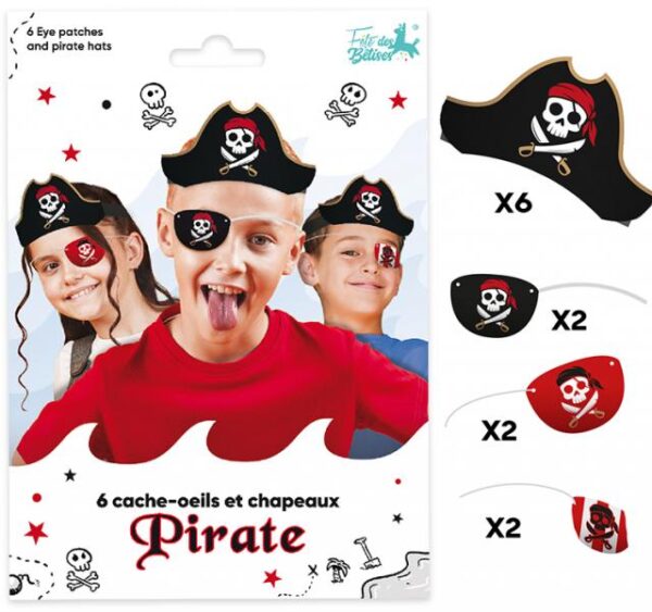 ⚓ Parfait pour toutes vos aventures : Que ce soit pour un anniversaire, une soirée déguisée, ou une activité en plein air, le Chapeau avec Cache-Œil Pirate vous garantira une fête haute en couleur et pleine de rigolade !