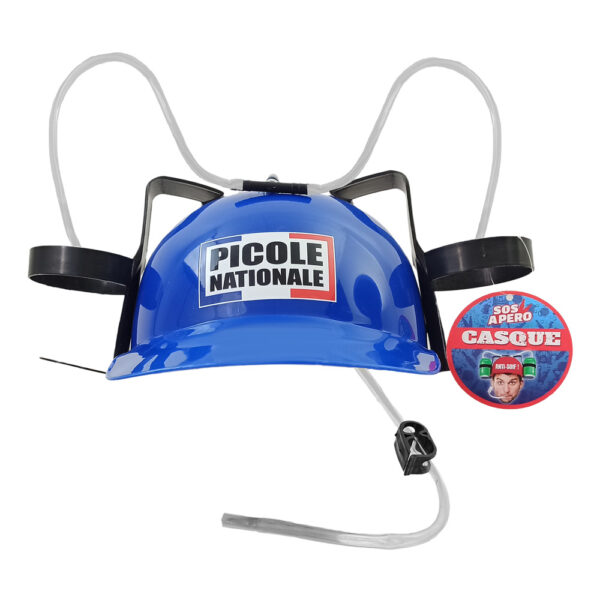 CASQUE ANTI SOIF PICOLE MUNICIPALE incontournable pour faire la fête entre amis et famille, se faire plaisir ou pour faire plaisir, ce casque humoristique, vous permettra de vous hydrater en faisant la fête jusqu'au bout de la nuit Taille adulte unique en plastic au couleurs festives H 0,20 L 28,5