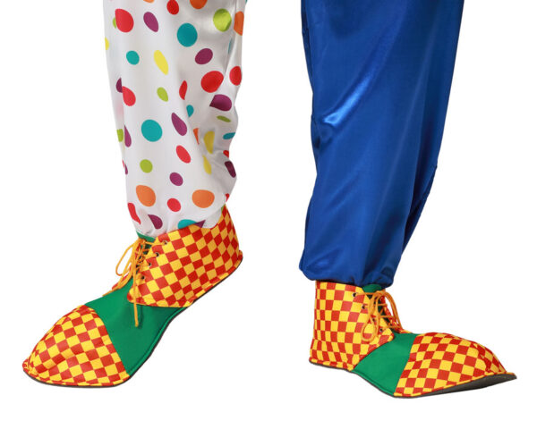 Faites rire et impressionnez avec ces chaussures de clown XXL ! Que ce soit pour un déguisement de cirque, un carnaval ou une fête costumée, ces chaussures colorées sont l'accessoire parfait pour compléter votre look de clown farfelu.