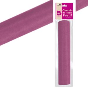 Chemin de Table Intissé – Disponible en Blanc, Rouge, Noir, Fuchsia, Gris ou Bleu – 5 Mètres 🌟 Ajoutez une touche élégante à votre décoration de table avec ce chemin de table intissé de qualité supérieure, disponible dans une variété de couleurs. Parfait pour des événements tels que les mariages, anniversaires, dîners de fête ou toute autre occasion spéciale, il transformera instantanément votre table en un espace chic et raffiné.