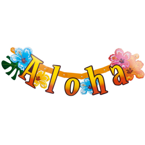 Transformez votre événement en une véritable fête hawaïenne avec cette guirlande de lettres en carton Hibiscus "Aloha" ! Idéale pour une garden-party, une soirée sur la plage ou une fête à thème tropical, elle apporte instantanément une touche ensoleillée et festive à votre décoration.