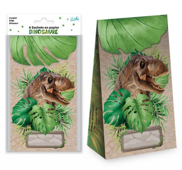 Avec ces Sachets en Papier Dinosaure, vous êtes sûr de faire une impression préhistorique à vos invités. Emballages, souvenirs ou petits cadeaux, ces sachets sont un petit détail qui fera toute la différence pour rendre votre fête encore plus mémorable ! 🎉