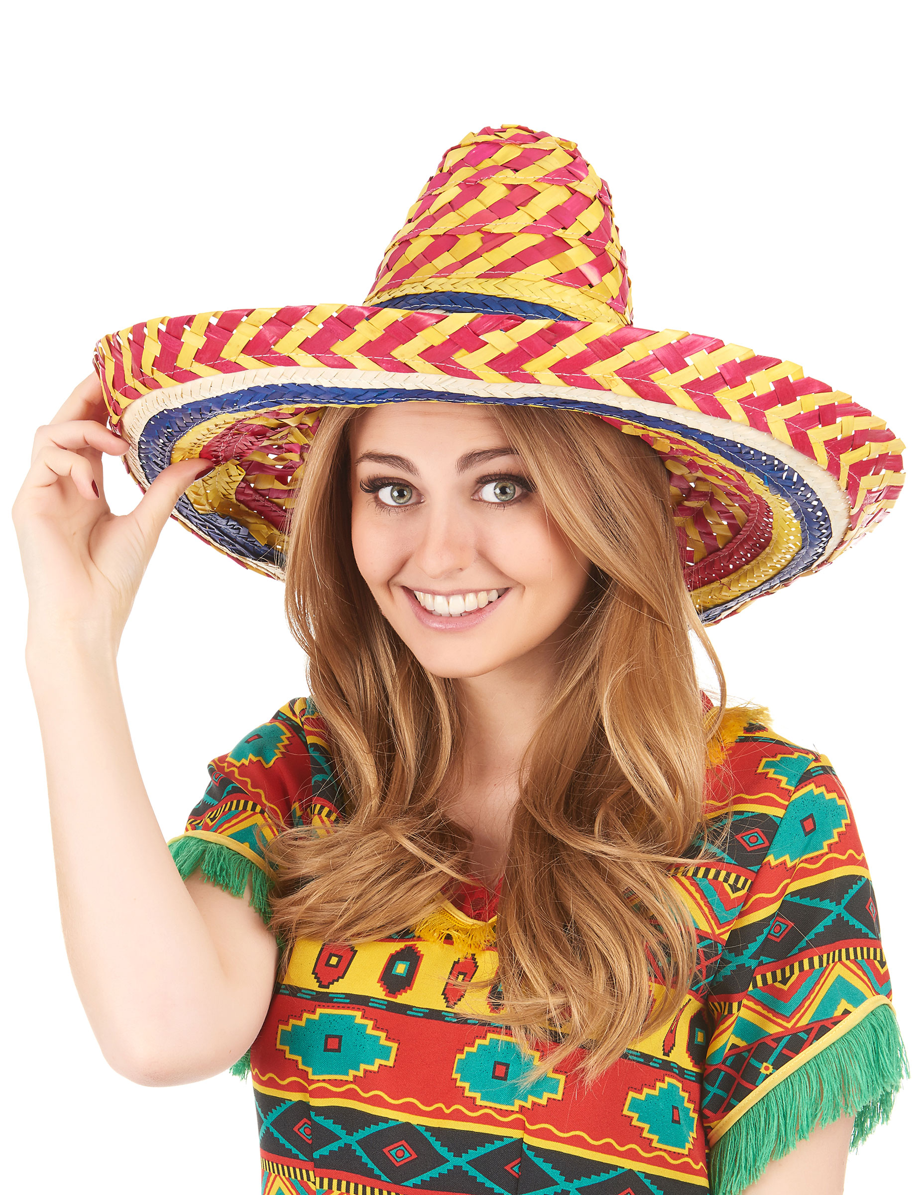 Un incontournable de la fête ! Envie de mettre l'ambiance et de voyager instantanément au cœur du Mexique ? Ce sombrero multicolore en paille est l’accessoire qu’il vous faut. Confortable et léger, il saura vous protéger du soleil tout en ajoutant une touche festive à vos déguisements. Parfait pour un Carnaval, une soirée mexicaine ou un événement à thème, il apportera cette touche colorée et décalée qui fait toujours son effet !