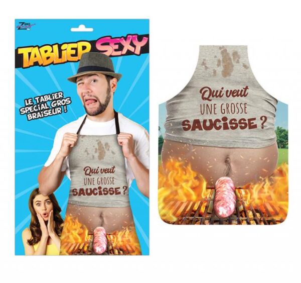 🔥 Cuisinez avec humour et style, et offrez à vos invités une "grosse saucisse" de bonne humeur ! Un accessoire indispensable pour des moments de complicité et de fun.
