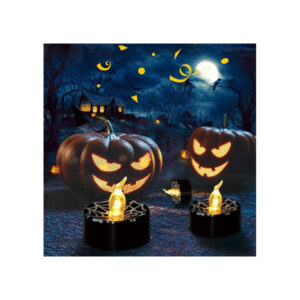 🕯️ Éclairez l’ombre avec style Envie d’une lumière tamisée pour une soirée qui fait froid dans le dos ? Optez pour notre duo de bougies LED toile d’araignée ! Parfait pour créer une ambiance mystique sans risquer de mettre le feu à votre manoir (ou votre salon). Leur motif arachnéen ajoutera une touche de frisson à votre déco, tout en gardant les esprits et les rideaux… en sécurité !