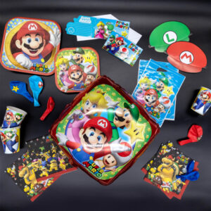 Apportez toute la bonne humeur du célèbre jeu vidéo à votre fête avec ce lot de 8 assiettes en carton Super Mario. Idéales pour les anniversaires d’enfants, les goûters cosplay, ou toute fête à thème gaming, ces assiettes robustes et colorées font partie du niveau déco indispensable pour un moment pixel-parfait !