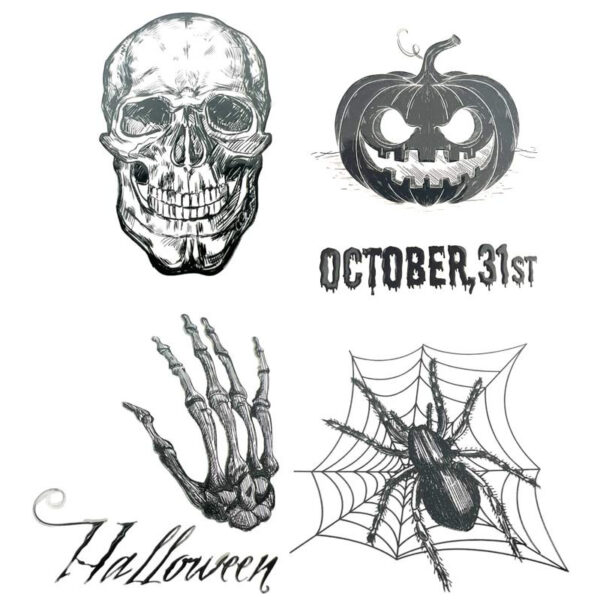 Envie de transformer ta maison en manoir hanté sans te prendre la tête ? Nos autocollants Halloween sont là pour ça ! Citrouilles ricanantes, fantômes coquins, squelettes farceurs et araignées baladeuses : il te suffit de décoller et coller pour créer une ambiance effrayante à souhait. À poser sur les vitres, miroirs, murs ou même carnets et cadeaux : ces stickers s’invitent partout pour semer la panique… ou les sourires !