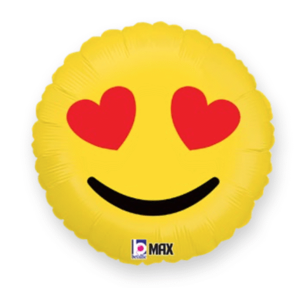 Le Ballon Émoji Cœur : pour faire passer le message d'amour (et de bonne humeur !) à votre être cher !
