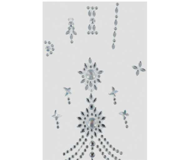 Ces strass argentés pour les mains sont la touche parfaite pour apporter de l’éclat à vos tenues. Faciles à appliquer, ils transforment instantanément vos mains en un point focal de beauté et de brillance.