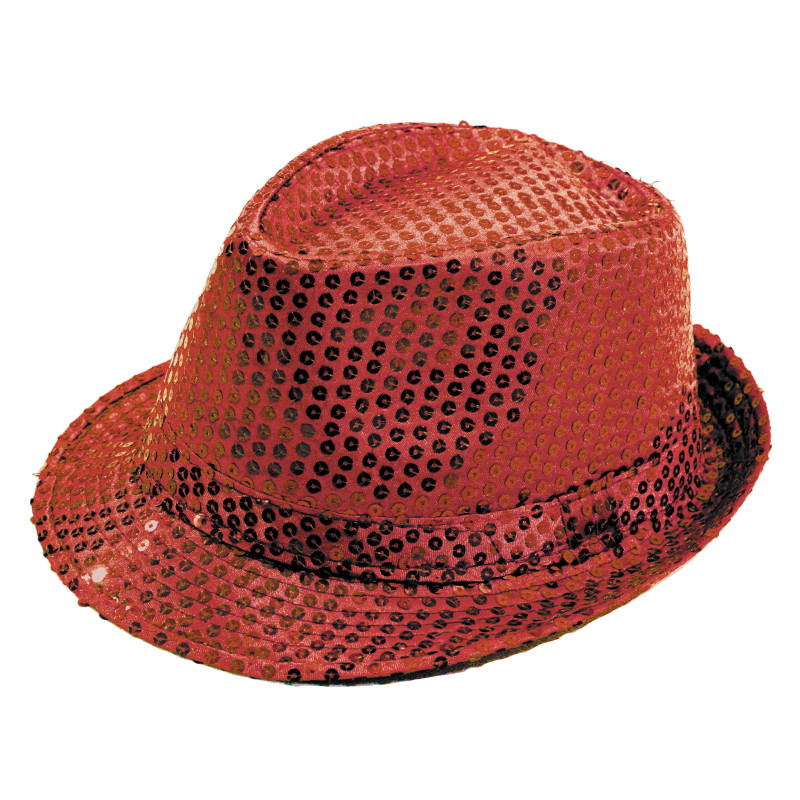 Envie de briller plus fort qu'une boule à facettes ? Le Borsalino à sequins est ton meilleur allié ! Disponible en bleu, rouge, noir, rose, argent ou or, il s’adapte à toutes les tenues festives, tous les délires et surtout à toutes les envies de faire sensation. C’est bien simple : on te voit arriver avant même que tu sois entré dans la pièce ! 💃🕺