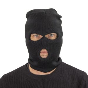 Elle est noire, elle est souple, elle te transforme en ninja, cambrioleur de pacotille ou justicier de la night : la cagoule noire est un classique indémodable ! Idéale pour un déguisement discret mais marquant, elle te garantit un look mystérieux (et bien au chaud).