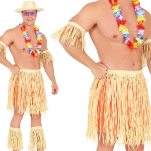 Avec le Kit Polynésien Complet, vous avez tout ce qu'il faut pour rayonner de mille feux lors de vos événements ! De la jupe hawaïenne aux bracelets pour pieds, chaque accessoire de ce kit vous aidera à incarner l'esprit des îles et à rendre vos fêtes encore plus mémorables. 🌺🌴🌞