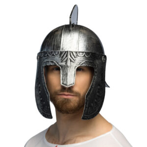 Incarnez un valeureux gladiateur romain avec notre casque Croisé. Son design authentique, orné de gravures détaillées, en fait l'accessoire parfait pour compléter votre déguisement lors de vos événements costumés.