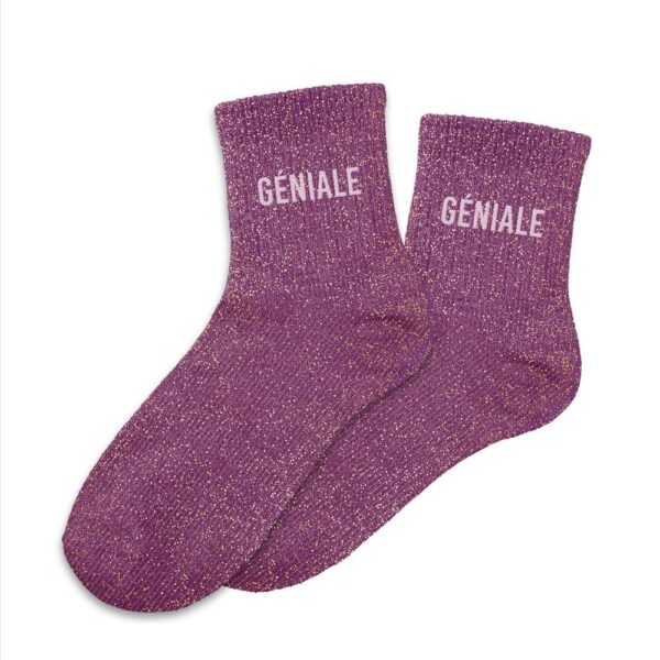 Envie de pieds qui brillent (et qui restent bien au chaud) ? Adoptez nos chaussettes pailletées "Géniale" !