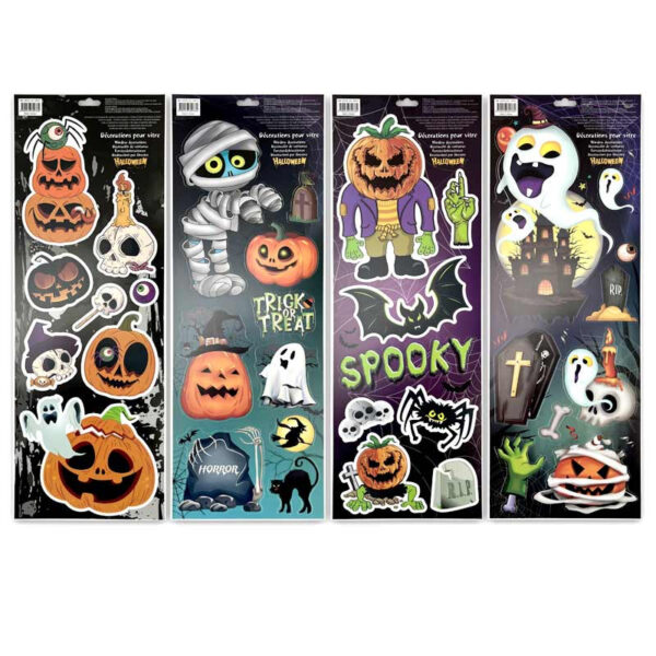 Préparez-vous à effrayer vos voisins et à envoûter vos invités avec nos décorations Halloween pour vitres ! Idéales pour apporter une touche lugubre à votre intérieur, elles se collent facilement sur vos fenêtres et créent une ambiance terrifiante en quelques secondes. C'est le moyen parfait pour décorer sans effort et faire de votre maison un lieu de frissons !