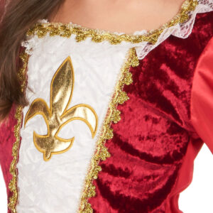 Déguisement Princesse Médiévale Fille – Effet satiné Un costume royal, raffiné et confortable, idéal pour faire rêver toutes les petites passionnées de contes et d’histoires médiévales.