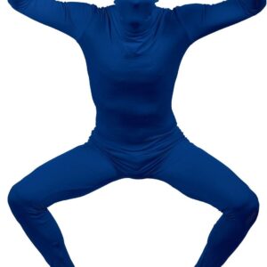 Devenez une silhouette mystérieuse et amusante avec notre déguisement seconde peau bleu. Ce costume intégral et extensible vous couvrira de la tête aux pieds, vous offrant une liberté de mouvement totale pour toutes vos fêtes costumées