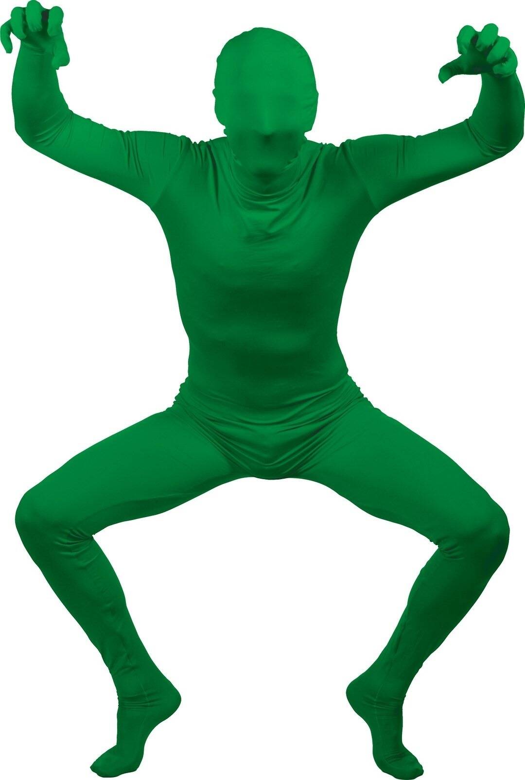 Devenez une silhouette amusante et polyvalente avec notre déguisement seconde peau vert. Ce costume intégral et extensible vous couvrira de la tête aux pieds, vous offrant une liberté de mouvement totale pour toutes vos fêtes costumées.