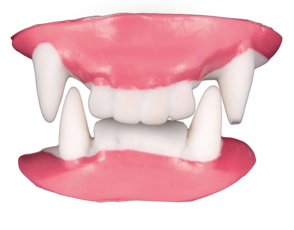 Transformez-vous en vampire mythique avec ces dents de vampire réalistes, parfaites pour Halloween, des soirées à thème ou toute fête où la terreur et l’élégance se rencontrent. Faciles à installer et à enlever, ces dents sont confortables et réutilisables pour que vous puissiez incarner la créature des ténèbres toute la nuit !
