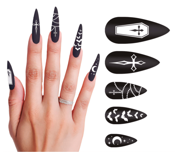 Vous avez le regard qui tue ? Ajoutez les griffes ! Avec ces faux ongles façon vampire, votre transformation est complète ! Que vous soyez en mode comtesse sanglante ou vampire gothique en quête de victimes, ces griffes ultra stylées donneront le ton à votre déguisement. Un seul regard, une main tendue… et hop, frisson garanti !