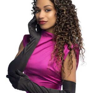 Ces gants noirs longs glissent jusqu’au coude pour une allure raffinée et mystérieuse. Idéals pour incarner une sorcière élégante, une vampire chic, une diva rétro, ou même un personnage de cabaret, ils s’adaptent à tous les styles avec classe. Leur tissu souple épouse la main et prolonge ton geste… avec panache.
