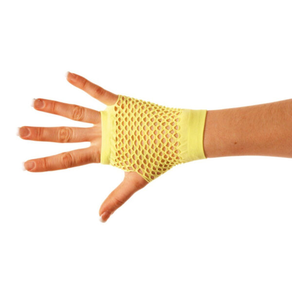 Prête à faire un bond dans les années 80 ? Ces gants résille jaune fluo vont réveiller tous les looks endormis ! À la fois funky, flashy et rebelles, ils sont l’accessoire idéal pour compléter une tenue disco, rétro, pop ou néon. Une touche de couleur qui ne passera pas inaperçue… même dans le noir !