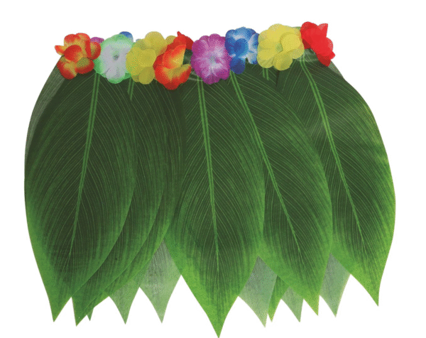 Pas besoin de billet d’avion pour Hawaï ! Cette jupe Hawaïenne ornée de feuilles vous transporte directement sous les cocotiers. Fluide, légère, et pleine de style, elle est idéale pour les soirées à thème tropical, les enterrements de vie de jeune fille ou les cocktails endiablés.