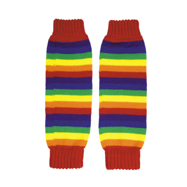 Envie d’un look qui claque pour une soirée fluo, une fête années 80 ou une virée disco ? Ces guêtres multicolores sont LA touche finale pour briller sur le dancefloor ! Avec leurs bandes arc-en-ciel ultra vitaminées, elles réveillent n’importe quelle tenue. Sur un legging noir, un collant fluo ou même par-dessus des boots, elles sont prêtes à faire swinguer tes chevilles !