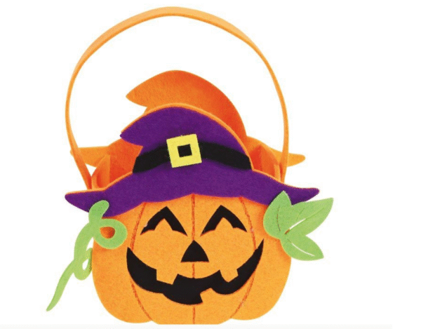 Petit Sac Citrouille Halloween – Feutre Orange – 12 x 20 cm Ce sac citrouille en feutre est l’accessoire parfait pour Halloween ! Parfaitement adapté aux enfants, il permet de collecter bonbons et friandises tout en complétant un déguisement festif. Son format compact est idéal pour les tout-petits, et sa poignée en tissu facilite la prise en main.