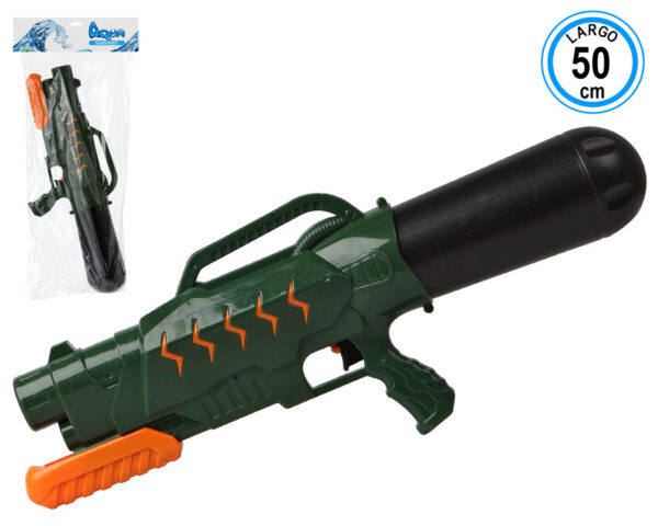 Dominez les jeux d'eau estivaux avec notre pistolet à eau de 50 cm. Sa taille imposante et sa capacité généreuse vous offriront des heures de fun rafraîchissant. Facile à remplir et à utiliser, il est parfait pour les enfants et les adultes qui aiment les batailles d'eau épiques.
