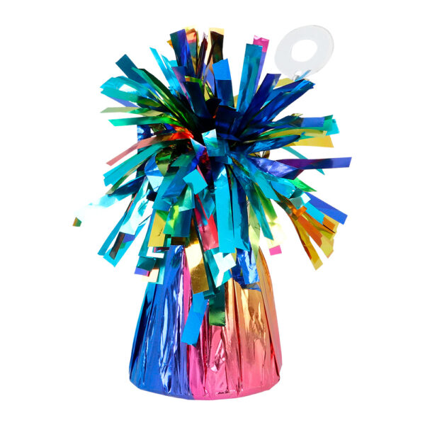 Maintenez vos ballons en place avec style grâce à notre poids de ballon arc-en-ciel. À la fois fonctionnel et décoratif, il apportera une touche de couleur joyeuse à toutes vos fêtes.