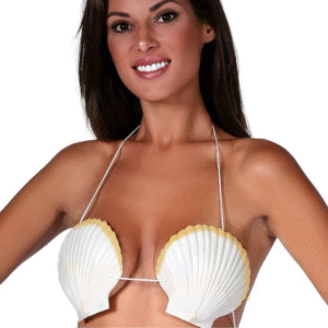 Transformez-vous en créature des mers ou en déesse des îles avec notre soutien-gorge coquillages, un incontournable pour toutes vos soirées tropicales, spectacles à thème ou défilés costumés !
